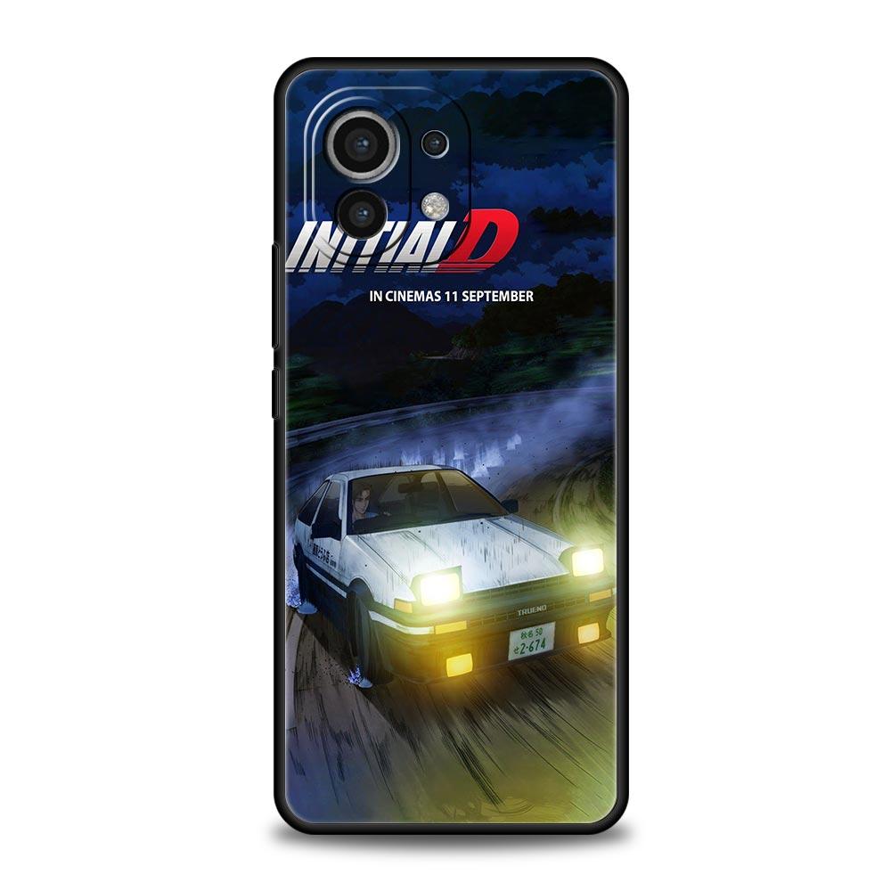 Initial D Car Phone Case Cover for Xiaomi Mi 17 15 14 13 12 11 Ultra 15T 14T 13T 12T 11T Pro Lite 5G Soft TPU Shell Fundas Capas