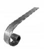 Hammered Flat Bar Handrail Forged Elements 30.011.01 40x8 H100xl350