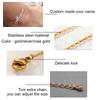 Personalized Custom Name Anklet For Women Stainless Steel  Color Leg Chain Female Ankle Bracelet Fashion Foot Jewelry