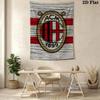 Ac Milan Crest Wallpaper Threepiece Set 1 Duvet Cover 2 Pillowcase Without Core Christmas Birthday Gift Soft And Comfortable