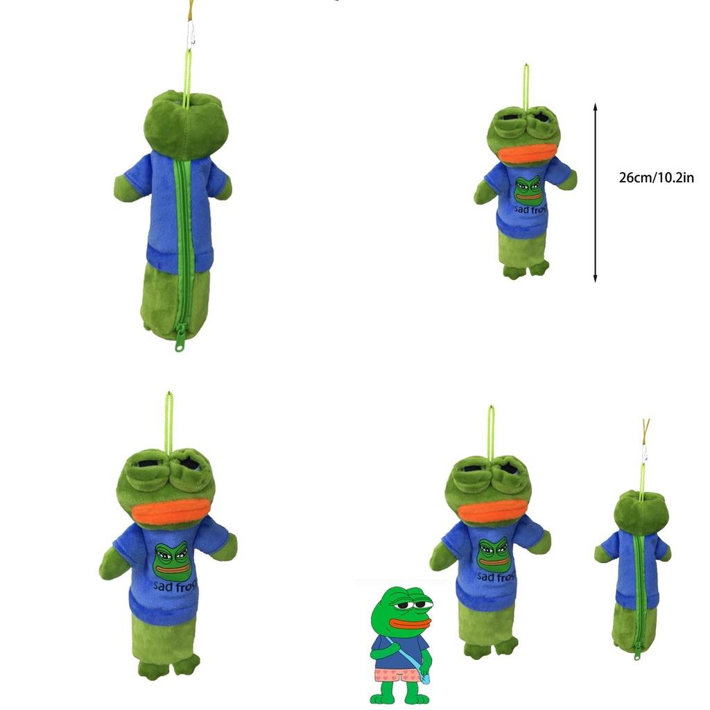 Pepe The Frog Plush Pencil Case Pendant Soft Stuffed Doll Kid Gifts