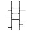 4-Tier Over The Toilet Storage Shelf, Adjustable Standing Bathroom Organizer, Heavy Duty Above Behind Toilet Laundry Space-Saving Shelving for Small