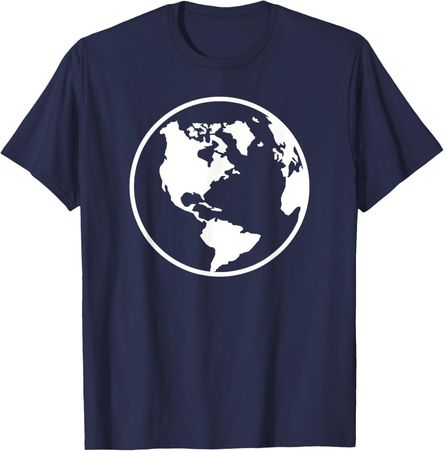 World map globe T-Shirt S разноцветный