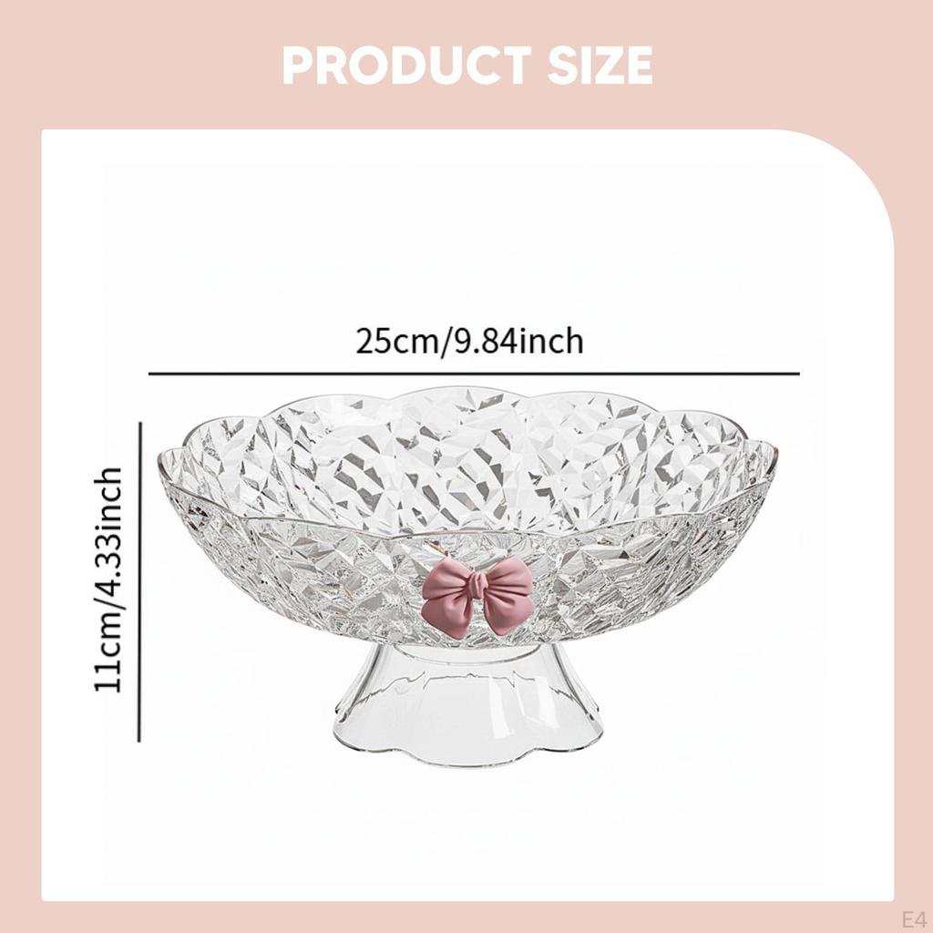 On A Pedestal for Fruit Presentation, Elegant Tray Snacks, Accessory, Practical Table Basket