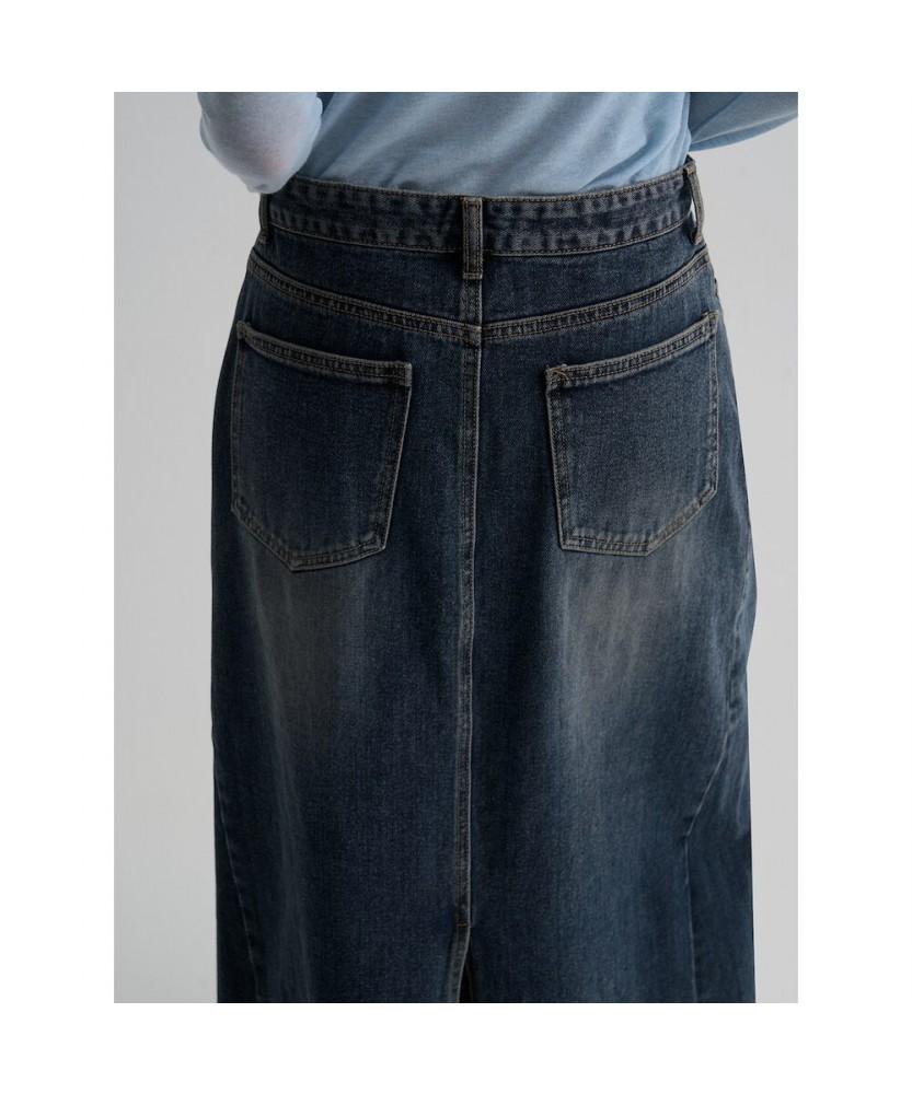 8SECONDS Denim Maxi Skirt Blue