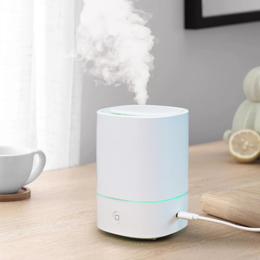 

Hanwha Japan Humidifier Small Tabletop Aroma USB Powered 150ml Ultrasonic Type