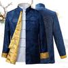 Men's Chinese Style Tang Suit: Elderly Stand Collar, Long Sleeve, Double-Sided Wear Hanfu Costume