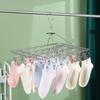 Stainless Steel Windproof Clothespin Laundry Hanger Clothesline Sock Towel Bra Drying Rack Clothes Peg Hook Dryer Sock Rack