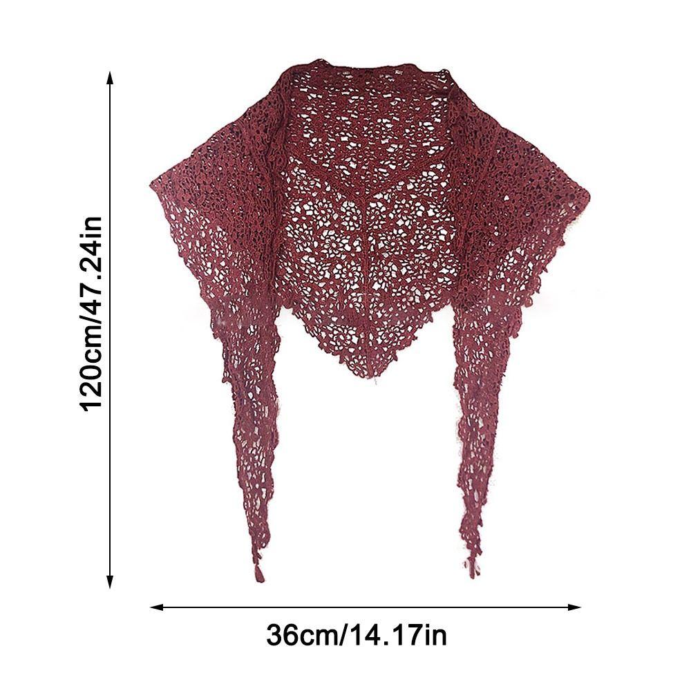 Floral Lace Sunscreen Triangle Scarf UV Protection Summer Neck Wrap  Clothes Accessories