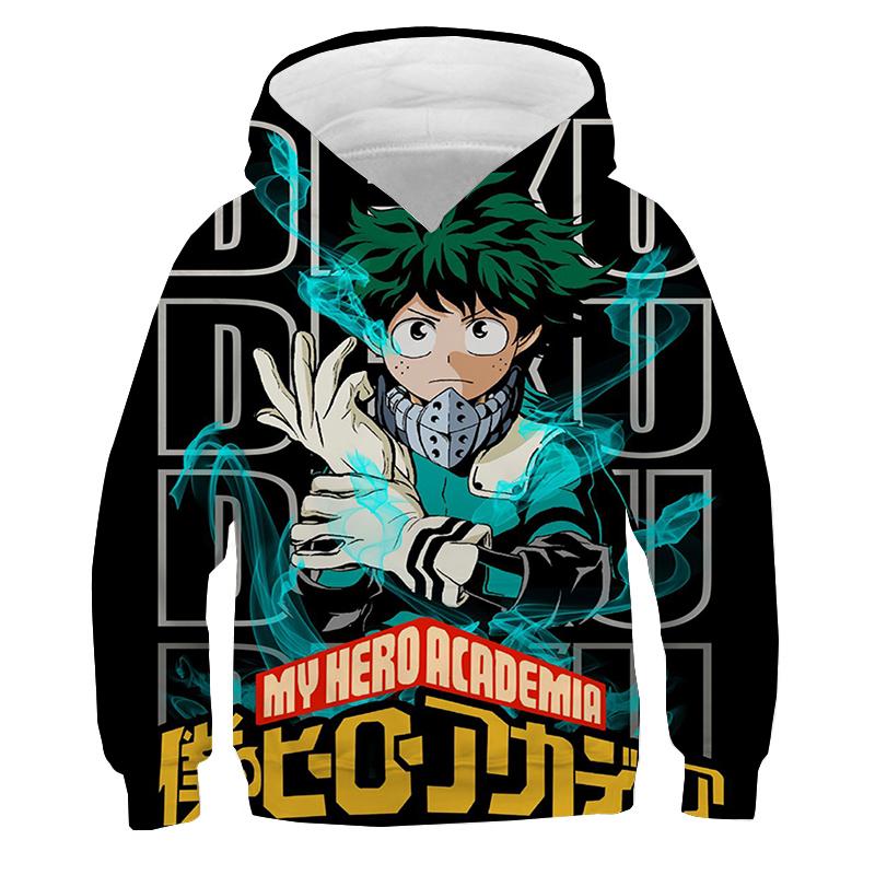 My Hero Academia Hoodies Mode Jungen Mädchen Anime Pullover Manga Bakugou Katsuki Langarm Sweatshirt Kinder Freizeit Trainingsanzug