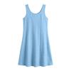 Women's Round Neck Sleeveless Casual Loose Cotton Linen Dress