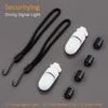2pcs Underwater 150m LED Strobe Marker Diving Signal Light for Diving / Night Outdoor / Camping with 4 Sets Battery