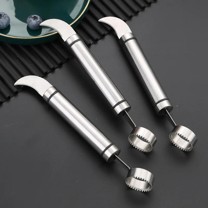 Double-end Orange Grapefruit Knife Pomegranate Fruit Cutter Stainless Steel Grapefruit Orange Peeler Fruit Opener Kitchen Gadget