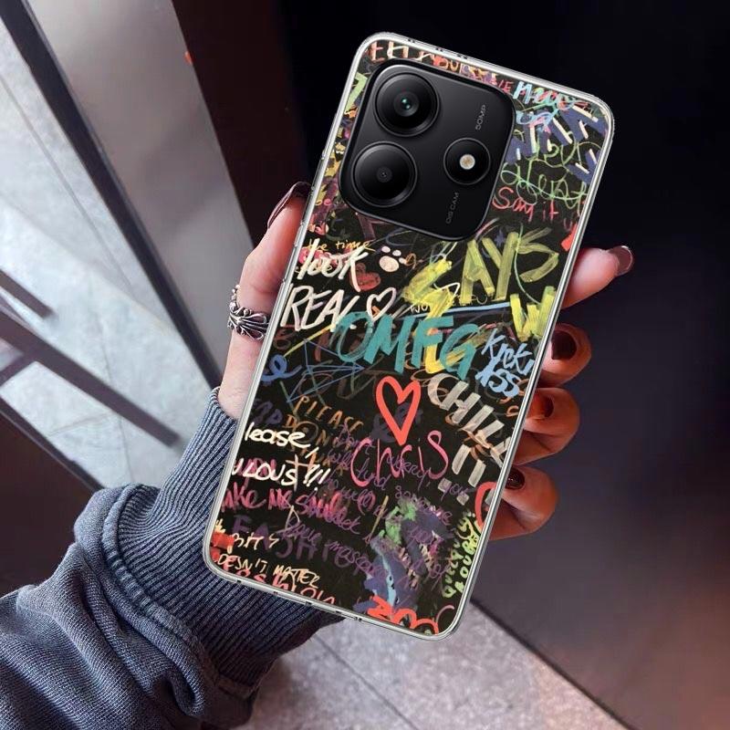 Graffiti Fashion Cool Phone Case For Xiaomi Redmi Note 15 14 14S 13 12S 12 Pro Plus 11S 11 10S 10 4G Cover 11E 11T 5G Print Fund