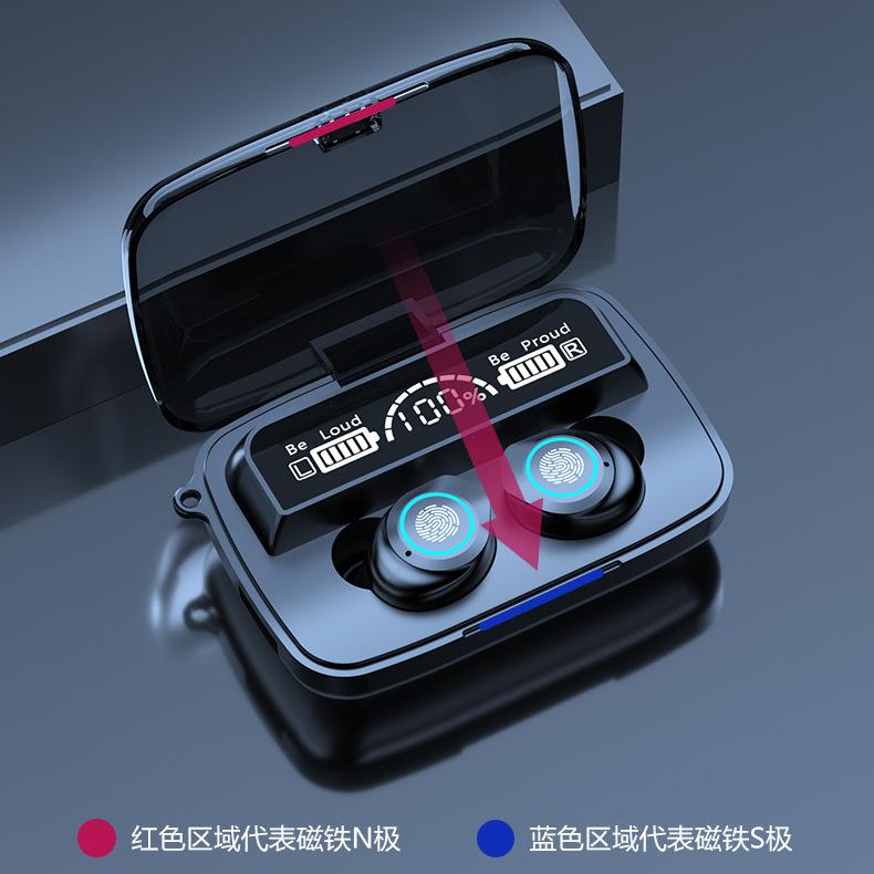 New Bluetooth Wireless Headset Tws Aperture Breath Light 5.1LED Digital Display Touch Good Sound Quality