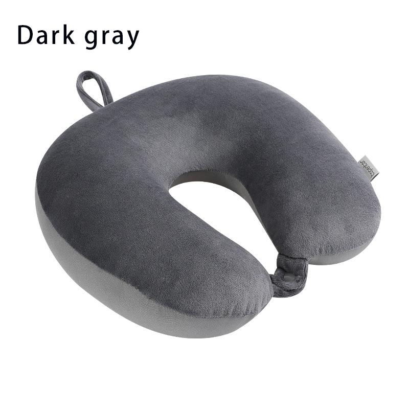 

U-shaped travel neck pillow snap strap soft cover neck support neck suitable for travel car home office lunch break