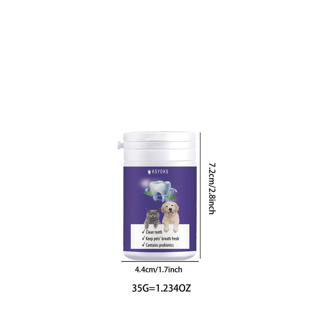 Fresh pet mouth in the morning, forming a gentle protective layer