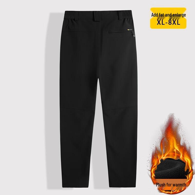 DIBINZE Men's Plus Size Fleece Lined Winter Cargo Pants