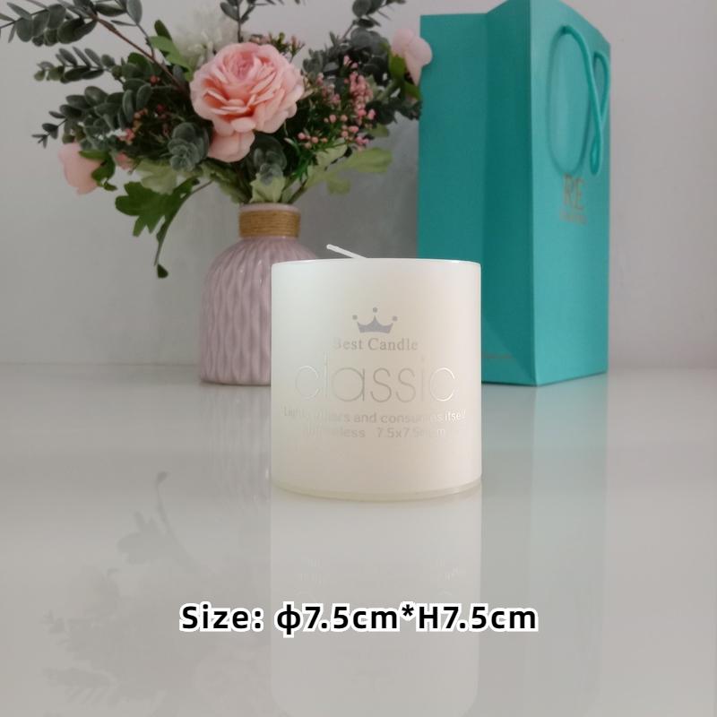 Scentedless Ivory white Pillar Candles for Emergency Household Candles for Praying Several Sizes Optional Home Decor