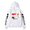 Tokyo Revengers Anime Pullover Hoodie, Takemichi Group Character Print Long Sleeve Sweatshirt Unisex Street Hoodie with Japanese Sleeve Letter