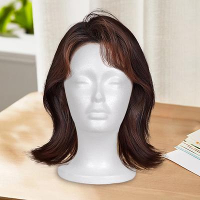 Foam Mannequin Head for Wig Display Female Mannequin Stand Holder Lightweight Foam Head Model for Hair Styling Hat Making And Cosmetology Practice