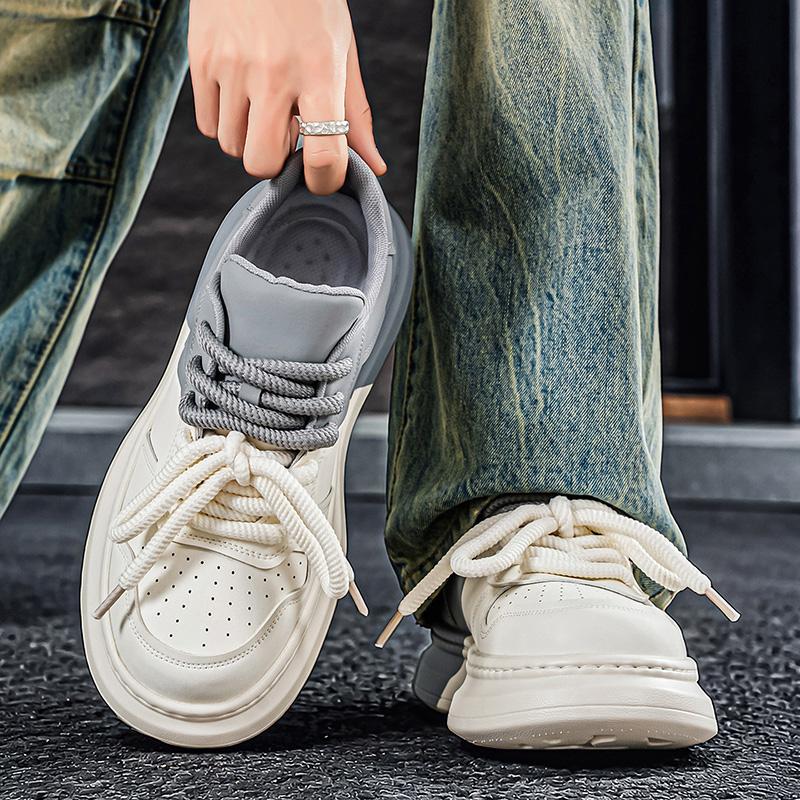 Scarpe da ginnastica comode, traspiranti, alla moda, per studenti e ragazzi, casual, quattro stagioni, da uomo, con suola morbida.