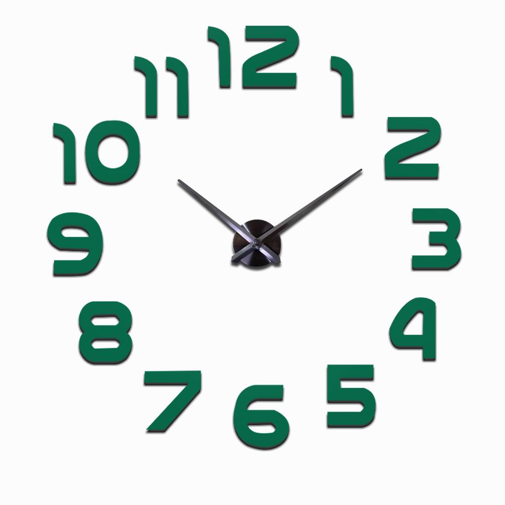 Extra Large 3D EVA Wall Sticker Clock - DIY Personalized Silent Mirror Art Clock