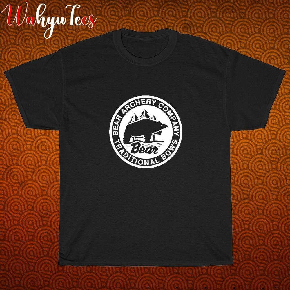 

New! Bear Archery Logo Black Grey Navy White Size S-5XL Unisex T-Shirt XL