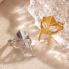 Vintage Goth Mask Rings for Women Egyptian Pharaoh Male Open Adjustable Ring Stainless Steel 18K Gold Plated Jewelry