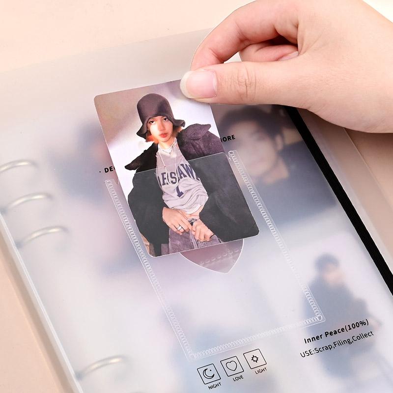 A5 Inner Page Photocard Binder Multi-Pockets Kpop Photocards Sleeves Photo Album Page Idol Photo Cards Protector Collect Book
