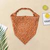 Lace Triangle Hair Scarf Headband Hollow Knitted Flowers Headscarf Hair Tie Band for Women Headwarp Hair Accessories Turbans