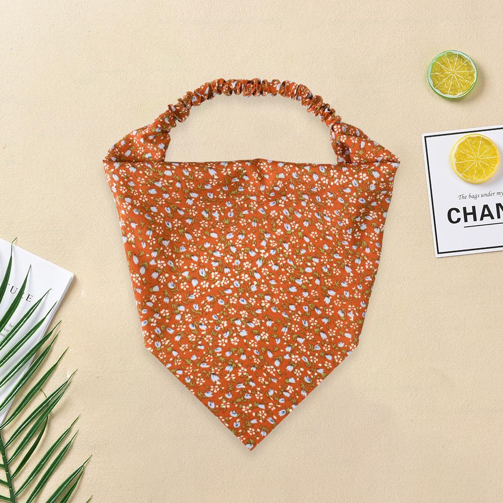 

Кружевной треугольный платок для волос Повязка на голову Ажурный вязаный с цветами Головной платок Резинка для волос Повязка для женщин Головной убор Аксессуары для волос Тюрбаны