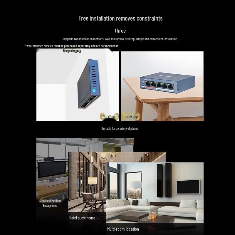 HIKVISION 5-Port 100M Unmanaged PoE Switch