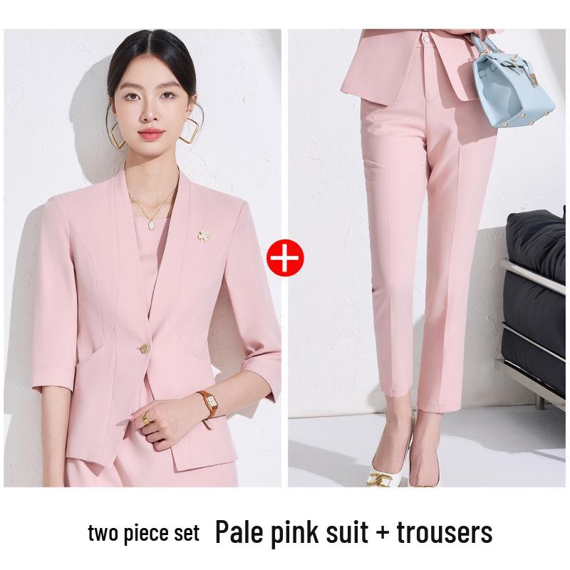 2025 Women's White Blazer: High-End Professional Attire with Goddess Style for the Workplace