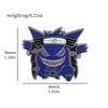 Funny Pokemon Metal Badge With Cartoon Character Design And Droplet Oil Craft
