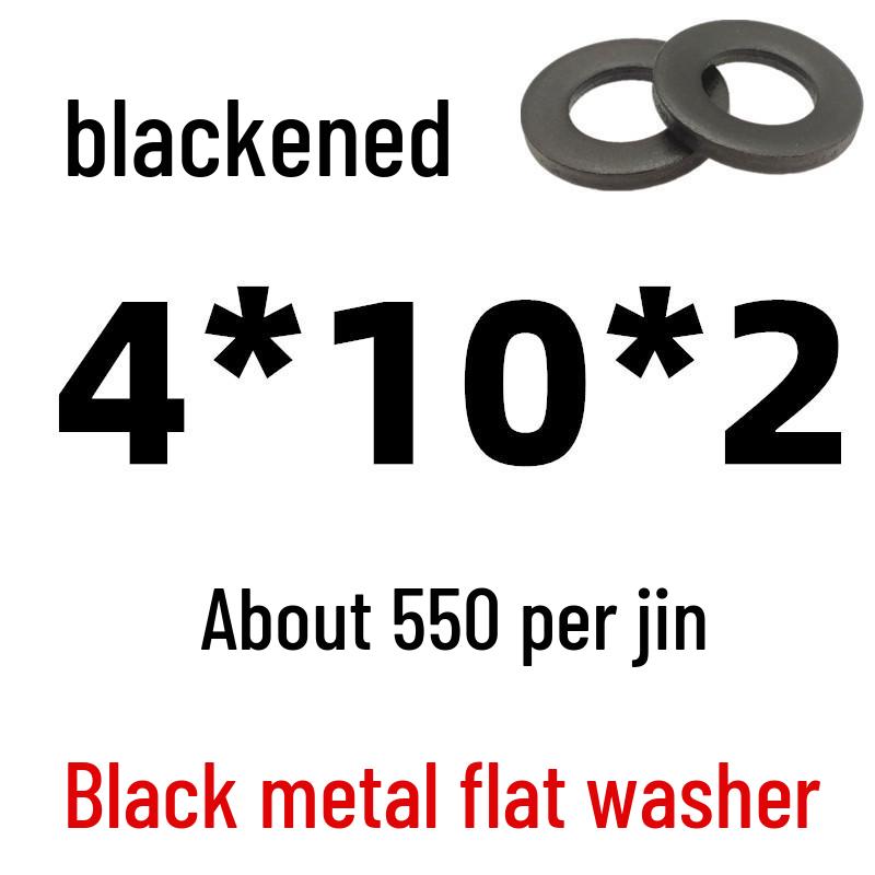 Thickened Black Iron Flat Washer for Screws, Non-standard Round Design