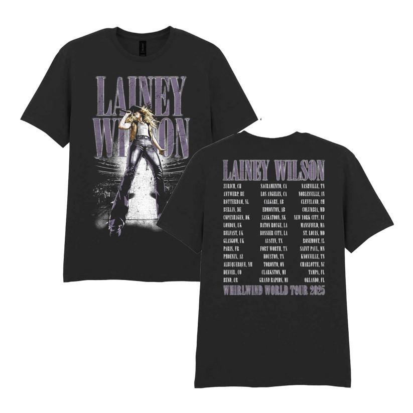 Lainey Wilson Whirlwind World Tour 2025 T-Shirt Unisex T-Shirt L