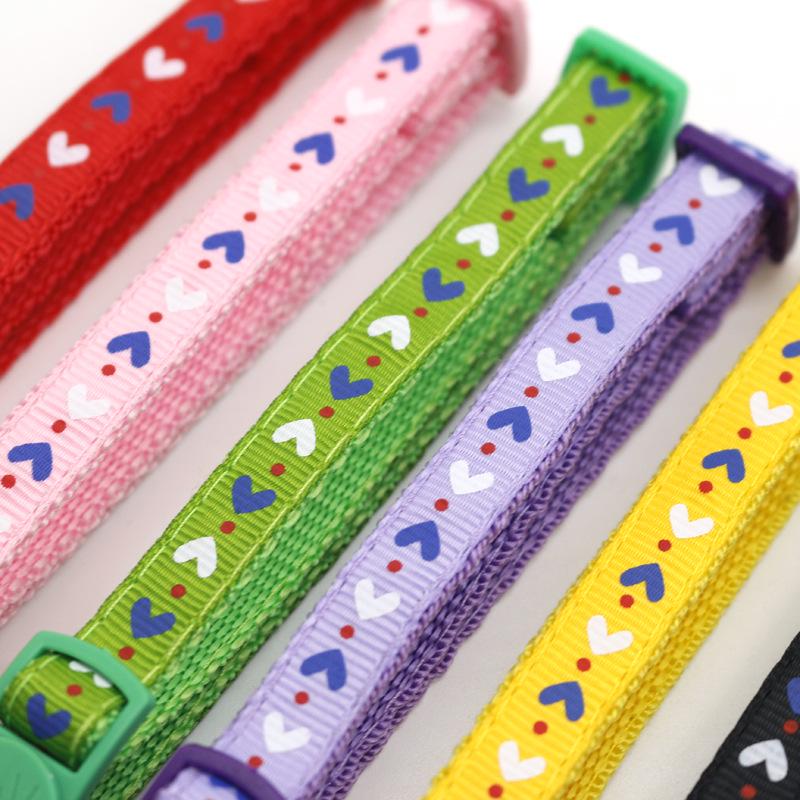 Heart Candy Colored Choker with Cat Clasp - Soft Girl Harajuku Jewelry