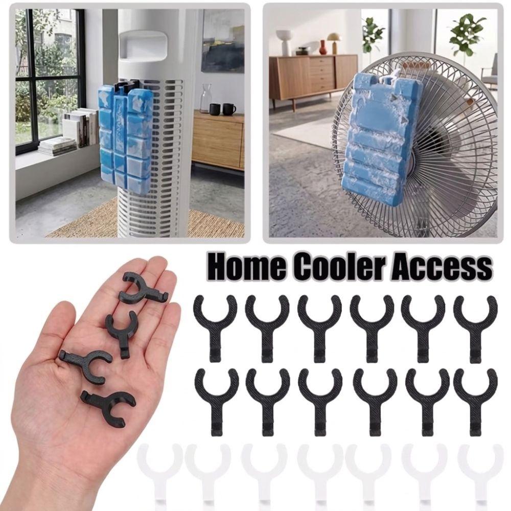 5Pcs Air Cooling Fan Ice Pack Clip Plastic Ice Box Holder Clip Cooling Accessories