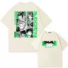 2026 New Casual 100 Cotton My Hero Academia Midoriya Izuku Printed Unisexs and Womens Loose Summer casual and comfortable