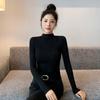 Women S Fleece Lined Half Turtleneck Slim Fit Thermal Base Layer Top