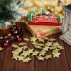 24pcs Gold Glitter Star Ornaments Christmas Tree Hanging Pendant 2024 Christmas Decorations for Home Navidad New Year Party
