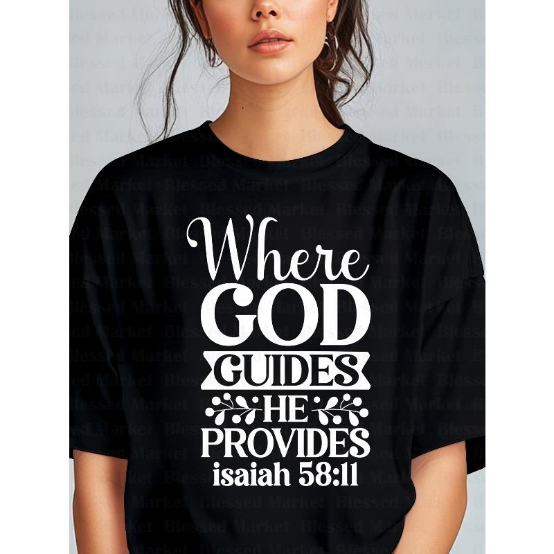 Available Oversize Summer Belief T-Shirt, Short Sleeve T-Shirt for Mother's Day Choir Evangelistic Meeting Gospel Summer Camp
