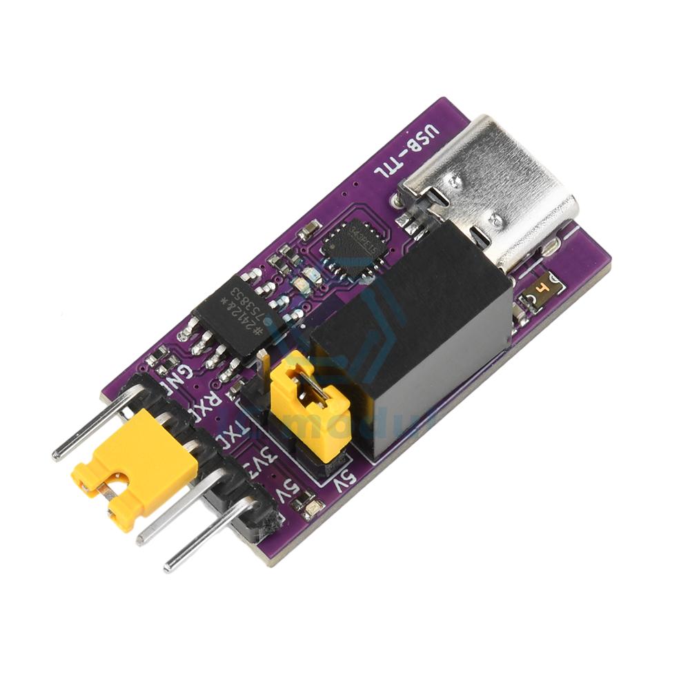 CH343 Isolated USB to TTL DC 3.3V/5V Serial Port Isolated Communication 6Mbps UART Downloader Module Type C Interface