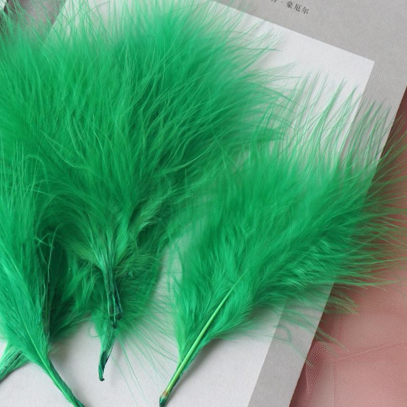 50Pcs Feather Turkey Hair Vascular Fleece, Dream Catcher Diy Corsage Earrings Headgear Hair Accessories Color Pendant Decorative Materials