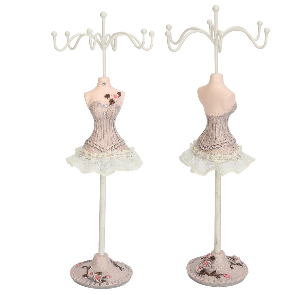 Mannequin Dress Jewelry Display Stand Model Dress Earrings Necklace Jewelry   Decorative Jewelry Doll Holder