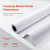 Wide Format Paper Plotter Paper 4 Rolls 24 in x 150 ft CAD Bond Rolls