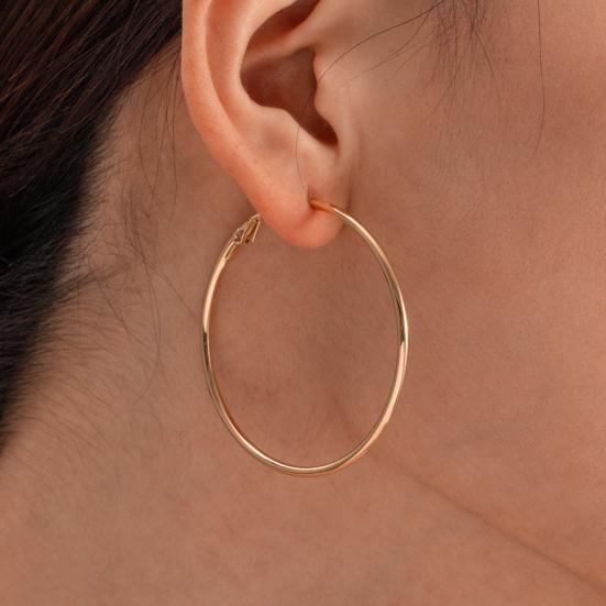 4 pary damskich kółek do uszu w różnych rozmiarach, polerowane galwanicznie, ozdoba do uszu, biżuteria, Lady Club Party, wiszący zestaw kolczyków