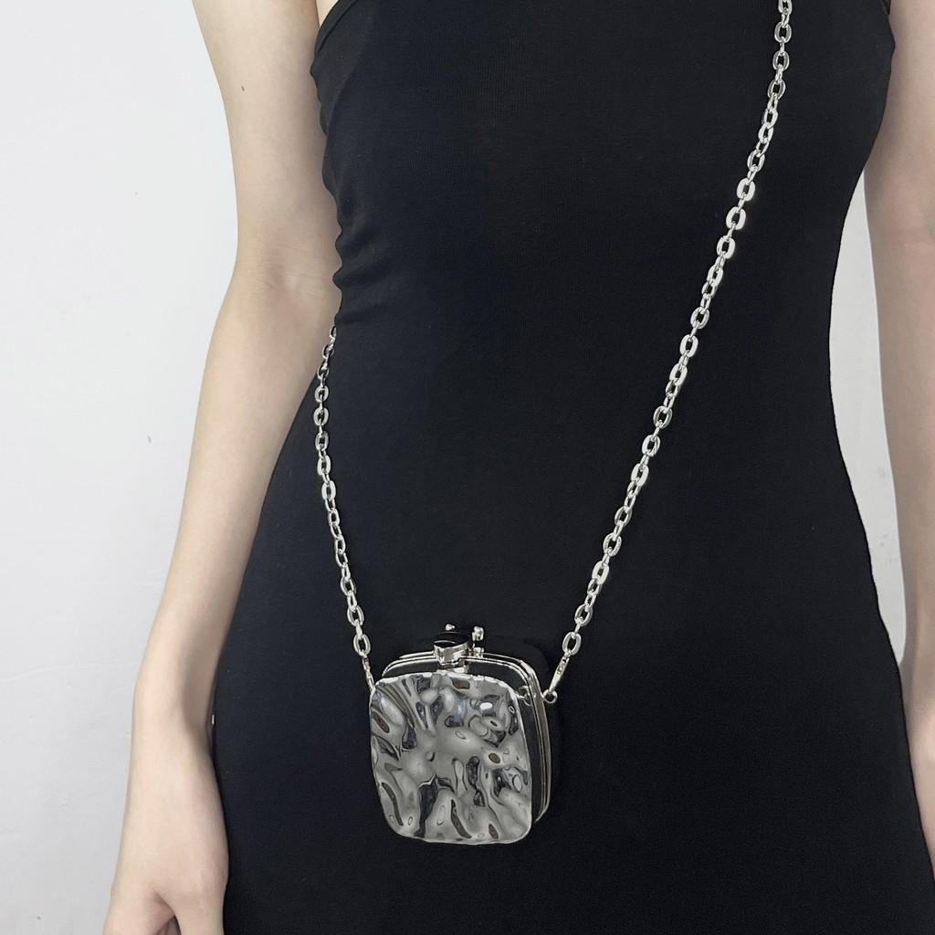 Mini Acrylic Bag For Women With Chain Strap And Box Shape For Daily Fashion
