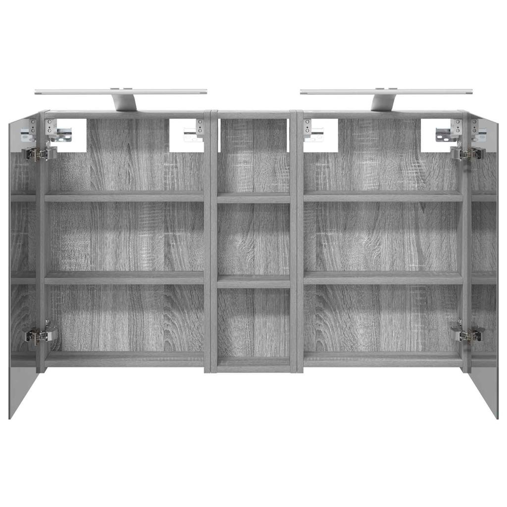Bathroom Cabinet Set 3 Pcs 100 X 10.5 X 60.5 Cm Particleboard